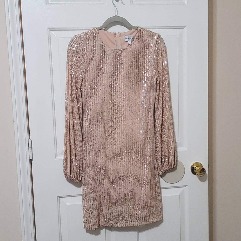 PremierAmour Sequined Cocktail Dress, sz 10